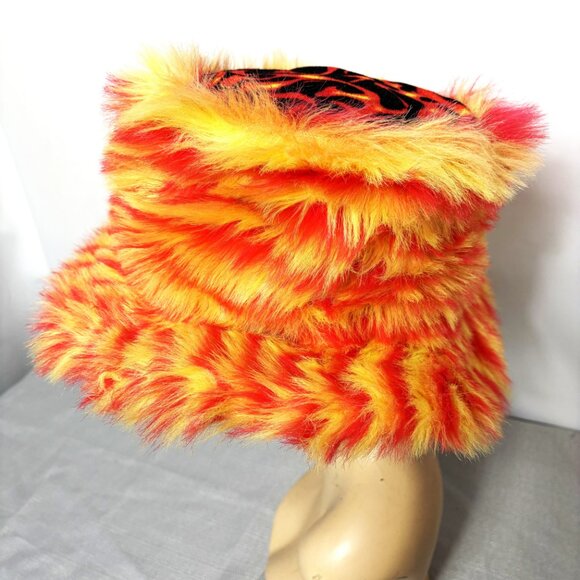 70's Style Fur Pimp Honey Hustler Sugar Baby Bucket Hat - Picture 6 of 15